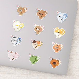 Sticker Badminton animal mou