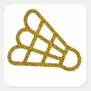 Sticker Badminton Or