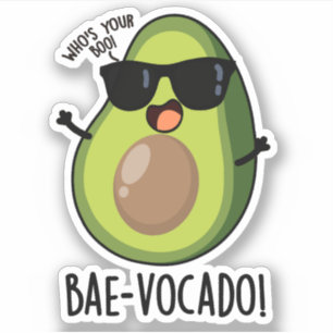 Sticker Bae-vocado Amusant Avocado Pun