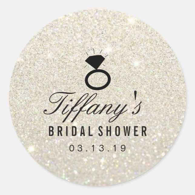 Sticker - Bague Fête des mariées Parties scintilla (Devant)