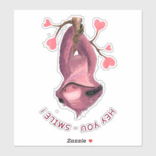 Sticker Baguette de sourire romantique drôle