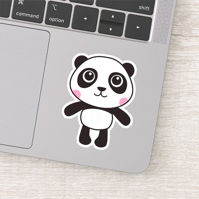 Sticker Baguettes de panda mignonnes (Détail)