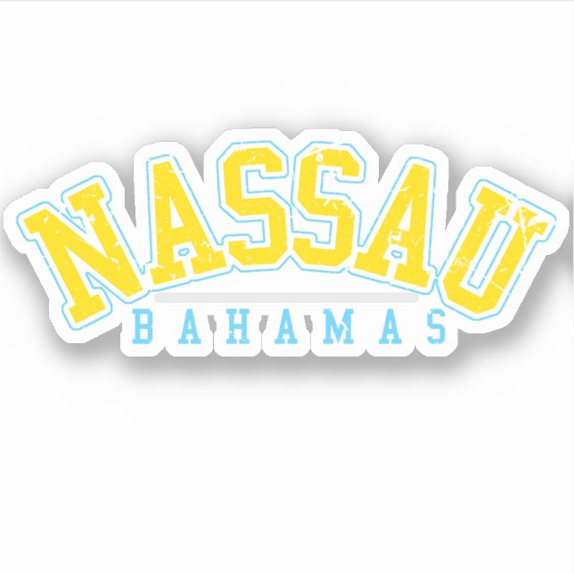 Sticker Bahamas Nassau Vacation Bahamian Cruise (Devant)