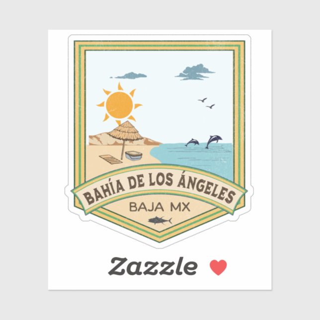 Sticker Bahía de los Ángeles Baja California Sur Mexico (Feuille)