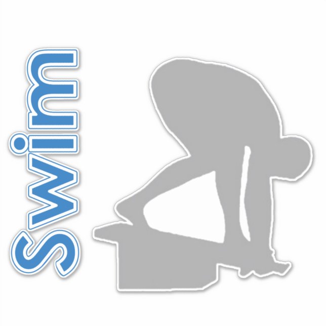Sticker Baignade classique (Devant)
