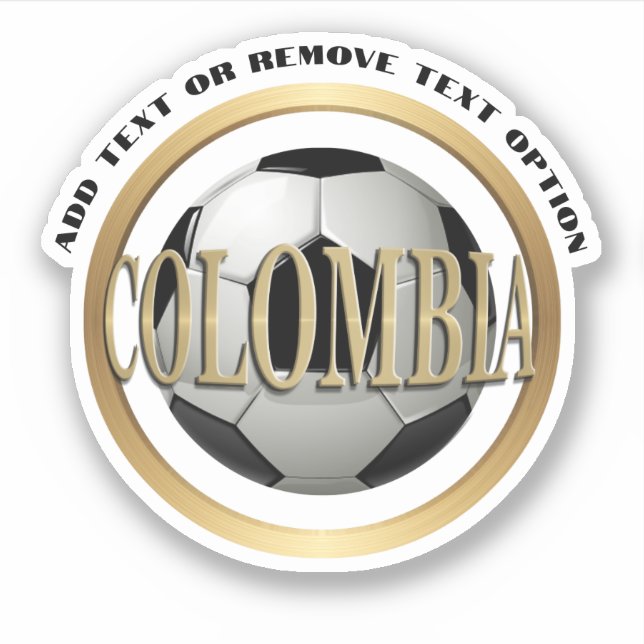 Sticker Bal de football colombien (Devant)