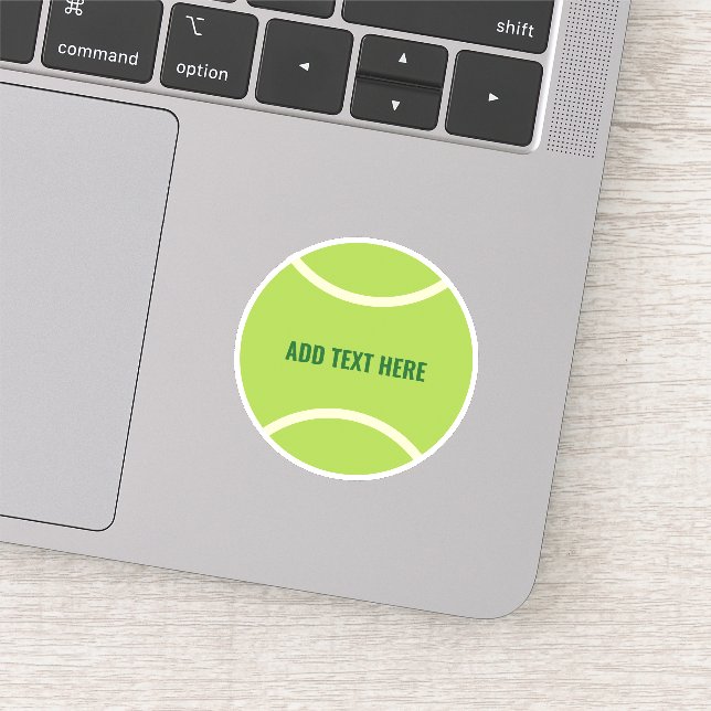 Sticker Bal de tennis vert moderne (Détail)