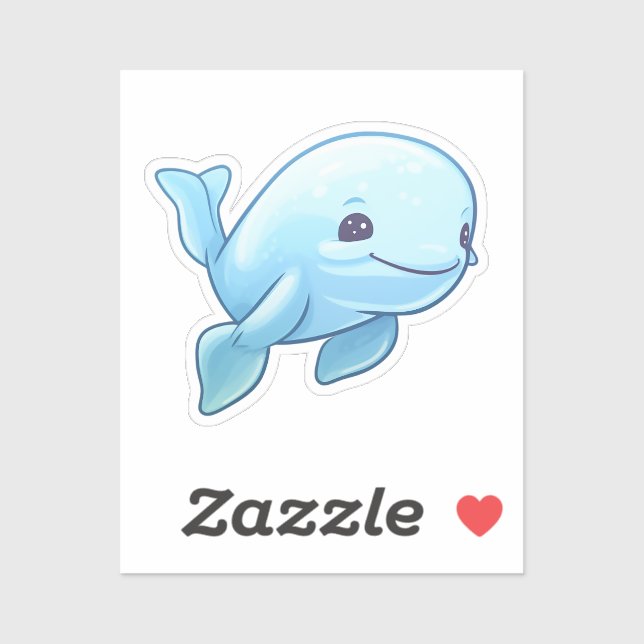 Sticker Baleine à dessin (Feuille)