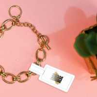 Balises de prix de bijoux Logo blanc 30 Foldover