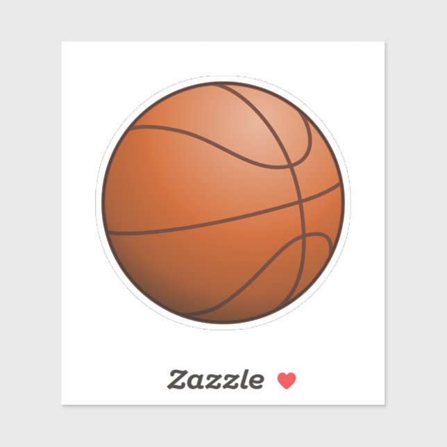 Sticker Balle de basket (Feuille)