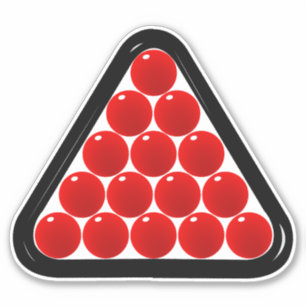 Sticker Balles de snooker en triangle