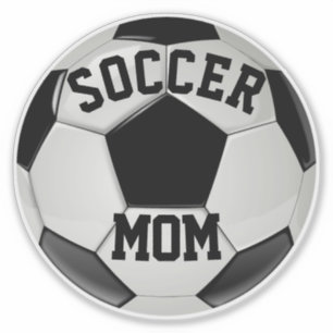 Sticker Ballon de Football Réaliste pour Maman Footballeus
