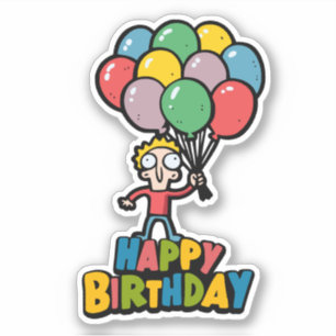Sticker Ballons d'anniversaire