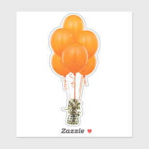 Sticker Ballons d'orange
