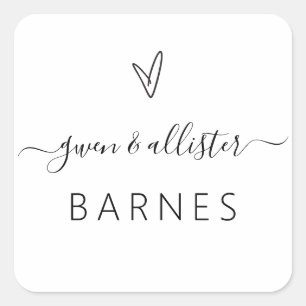 Sticker Ballotin Mariage Étiquette de sceau de car