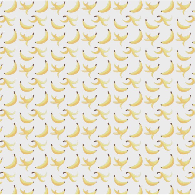 Sticker Banana peels polygones motif moderne (Devant)