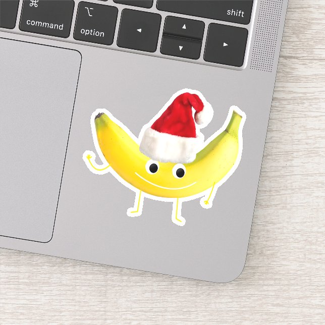 Sticker Banane de Noël amusante (Détail)
