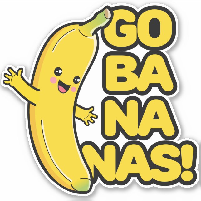 Sticker Banane mignonne (Devant)