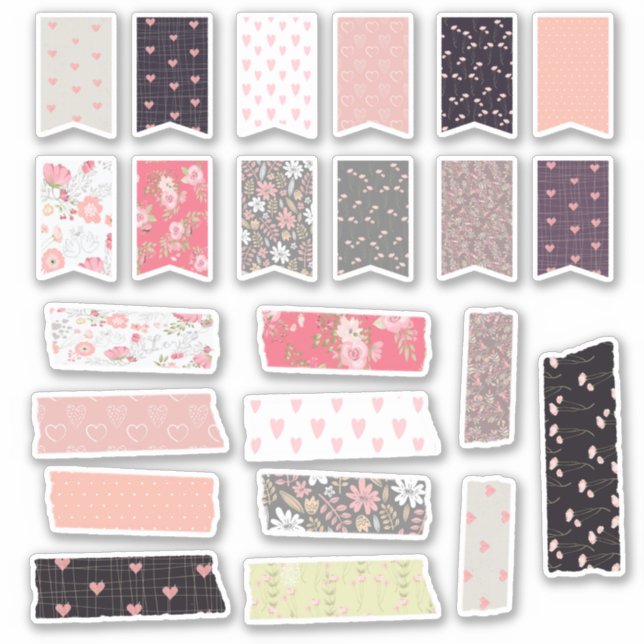 Sticker Bande Chic Shabby Et Planificateur De Ruban (Devant)