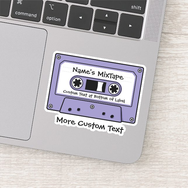 Sticker Bande de la cassette audio Lilac (Détail)