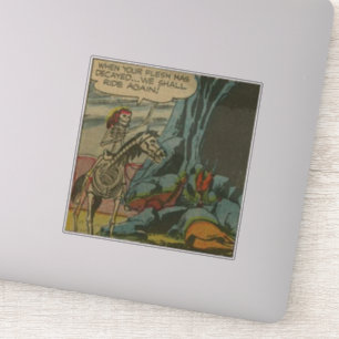 Sticker Bande dessinée d'horreur de l'âge d'or les années 