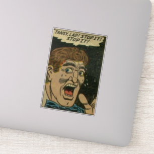 Sticker Bande dessinée vintage d'horreur   Classic BD
