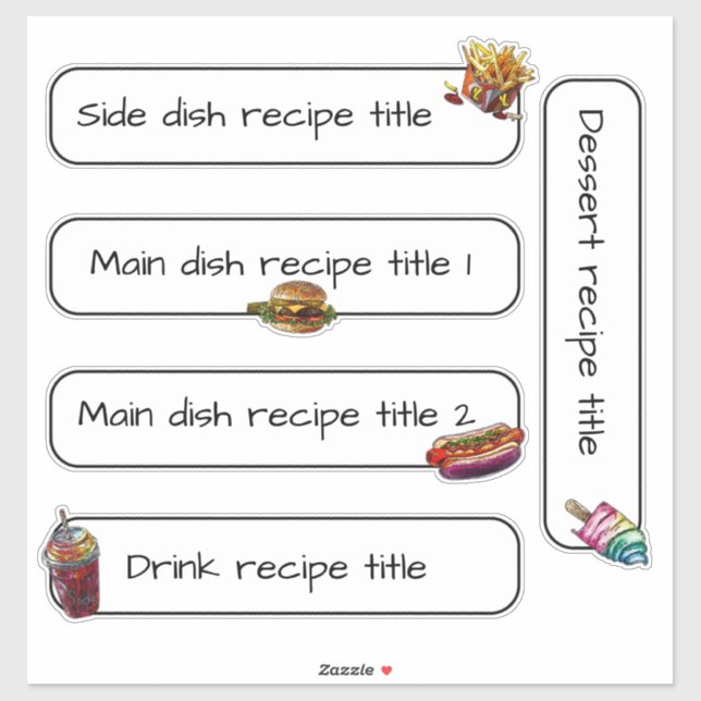 Sticker Bande lavi de recette d'été ! (Feuille)