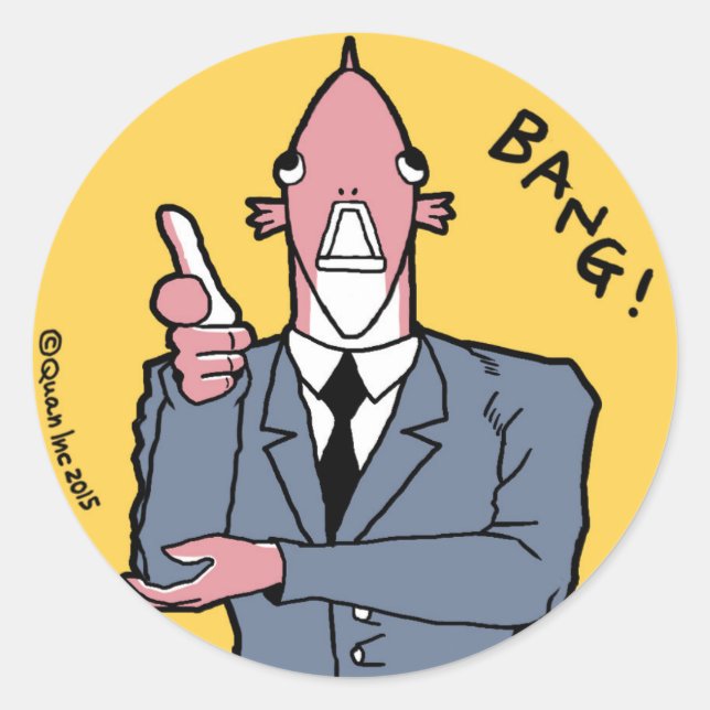 Sticker: BANG! Classic Round Sticker (Front)