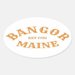 Sticker Bangor, Maine Oval
