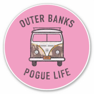 Sticker Banques extérieures Van Pogue Life OBX Vintage (r