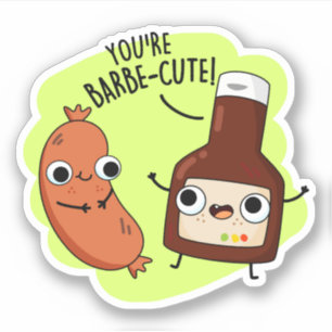 Sticker Barbe-mignon Funny Barbecue Pun