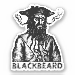 Sticker Barbe noire