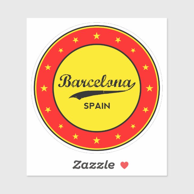 Sticker Barcelone (Feuille)