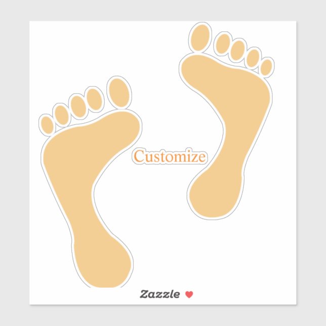 Sticker Barefoot Beach Bum Thunder_Cove (Feuille)