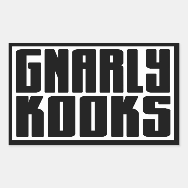 Sticker BARKER SKATEBOARDS (GNARLY KOOKS) (Devant)