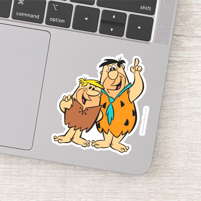Sticker Barney Rubble et Fred Flintstone (Détail)
