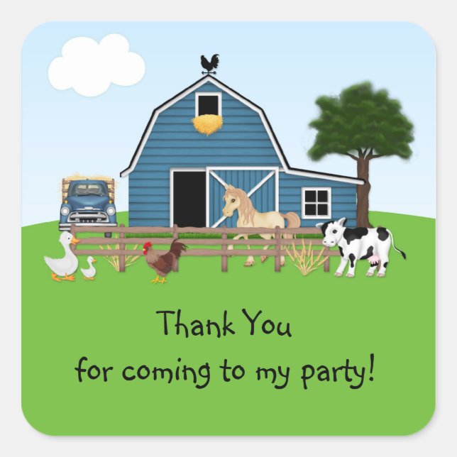 Sticker Barnyard Friends (Devant)