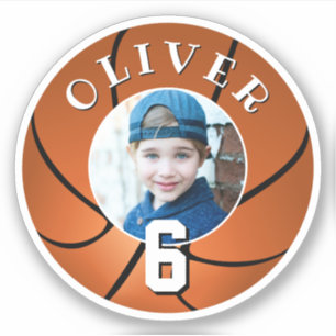 Sticker Basketball Anniversaire de enfant Age Photo