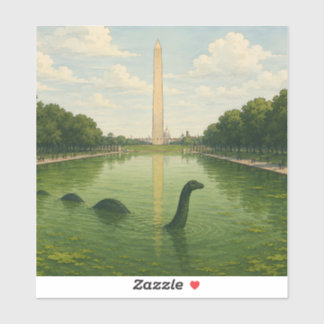 Sticker Bassin réfléchissant du Monument de Washington ave