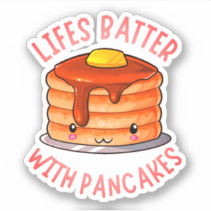 Sticker Bateau Lifes Avec Pancakes Cute Pancake