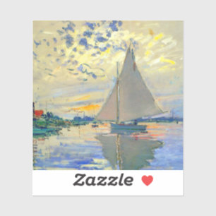 Sticker Bateau Monet au Petit-Gennevilliers