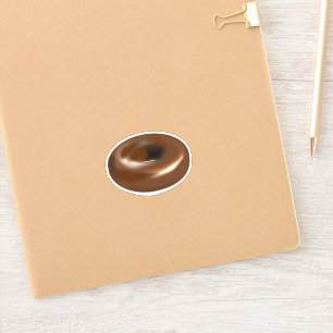 STICKER BÂTIMENTS EN DONUT CHOCOLAT