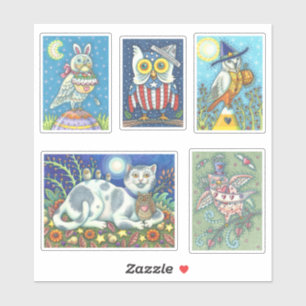 STICKER BÂTISSERIES DE VACANCES DE VACANCES À L'ART FOLK C