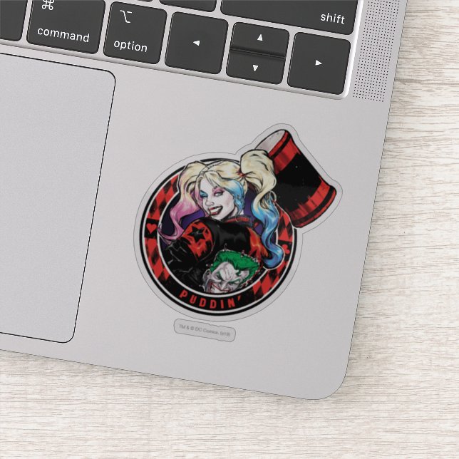 Sticker Batman | Harley Quinn Winking With Mallet (Détail)