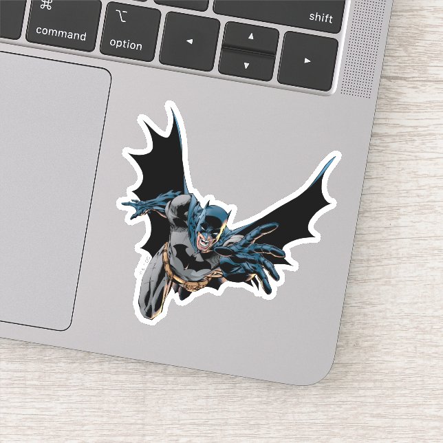 Sticker Batman hurle et lance des lunettes (Détail)