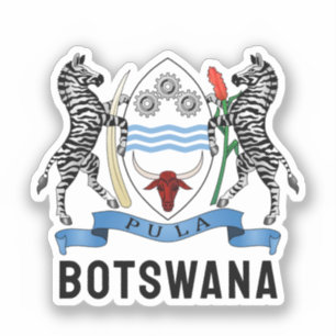 Sticker Bâton rond classique du Botswana