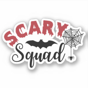 Sticker Batte Web Spider de l'équipe d'horreur d'Halloween