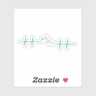 Sticker battement de coeur du trader