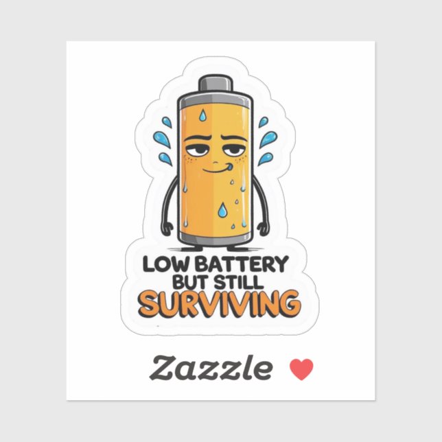 Sticker Batterie basse (Feuille)