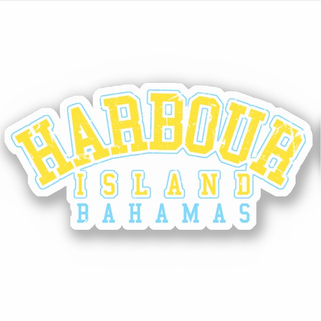 Sticker Batterie de croisière sur l'île de Harbour (Devant)